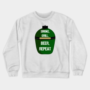 "Smoke, Grill, Beer, Repeat" BBQ Crewneck Sweatshirt